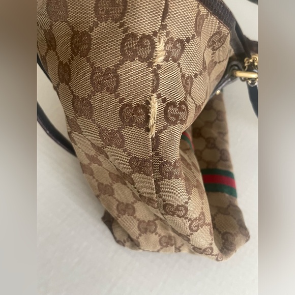 Gucci sherry line gg tote with charms - Picture 3 of 12